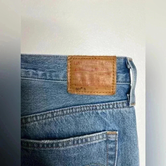 LEVIS Premium 501 S Skinny Distressed Jeans 31 - Picture 7 of 9